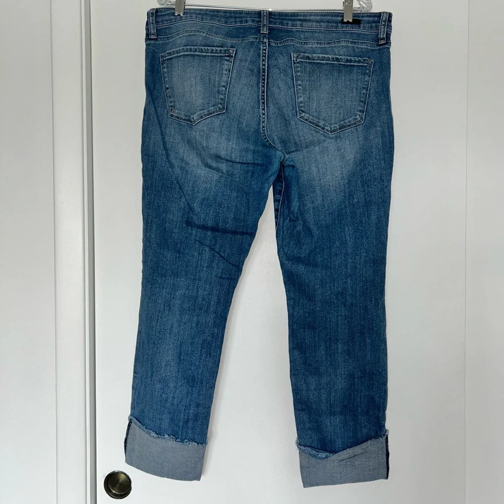Kut from the Kloth Blue Cropped Ankle Jeans - Picture 4 of 8
